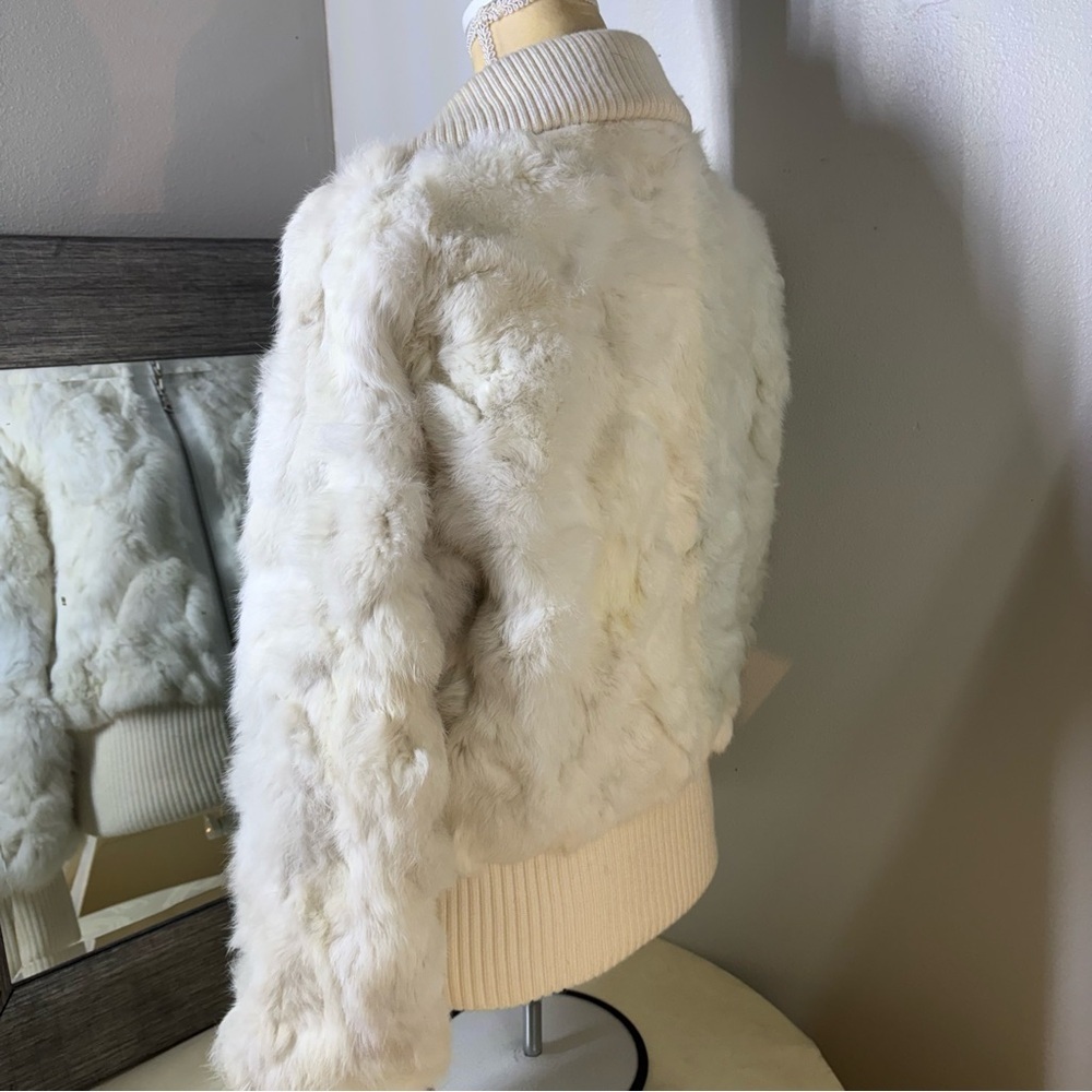 Wilsons Leather Maxima white Rabbit Fur Jacket ❤️ - Picture 9 of 16